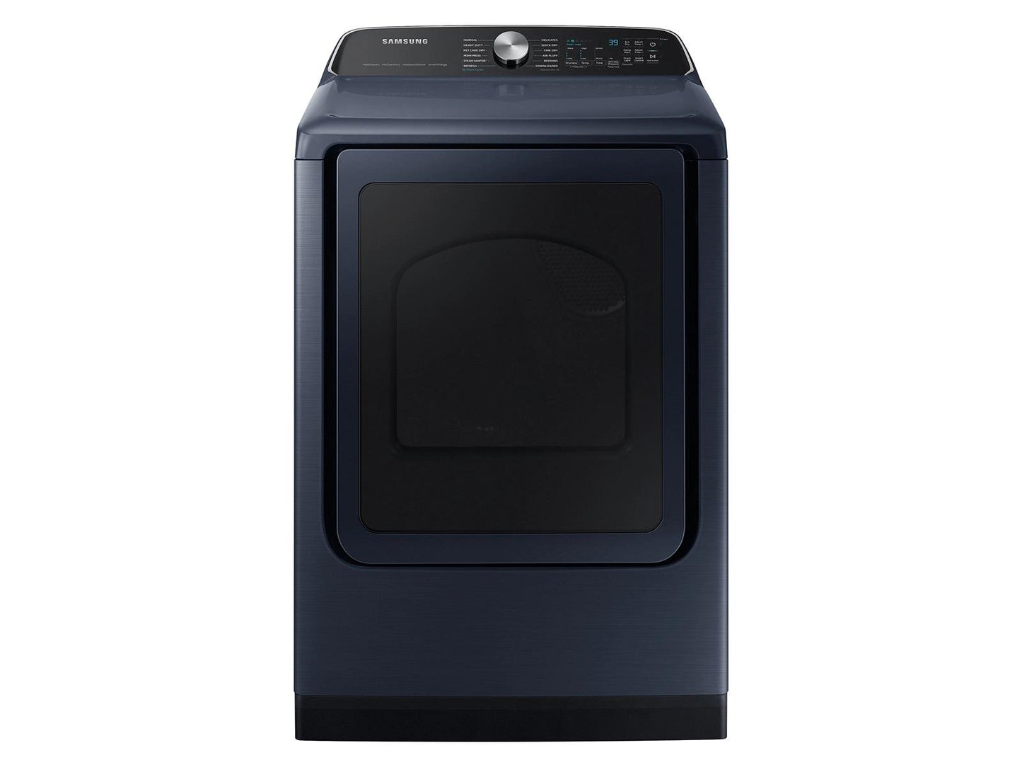 Samsung F1695113026532 5.4 Cu. Ft. Smart Top Load Washer With Pet Care Solution And Super Speed Wash And 7.4 Cu. Ft. Smart Electric Dryer With Pet Care Dry And Steam Sanitize+ In Brushed Navy