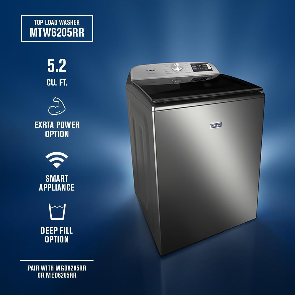 Maytag MTW6205RR 5.2 Cu. Ft. Smart Top Load Washer With Extra Power