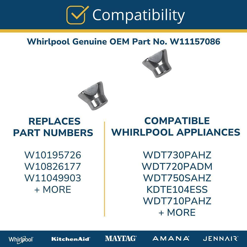 Jennair W11157086 Whirlpool W11157086 Genuine Oem Dishwasher Door Handle Stud