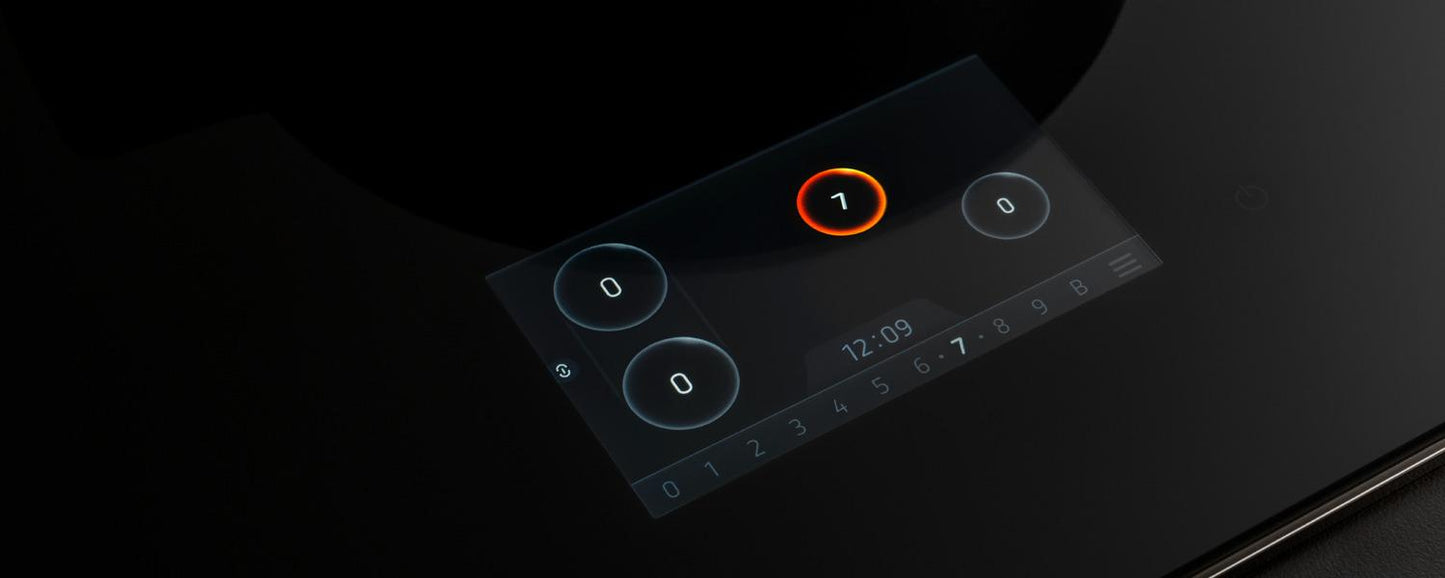 Bertazzoni PE365TX 36'' Induction Cooktop With Tft Display Interface And Metal Frame Black Glass / Carbonio