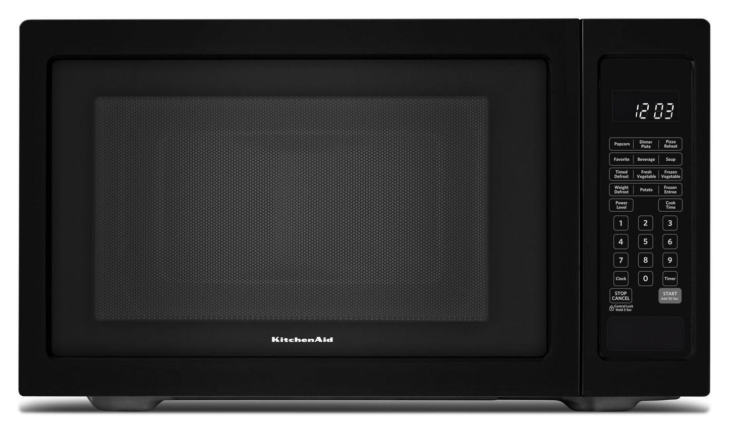 Kitchenaid KMCS1016GBL 21 3/4" Countertop Microwave Oven - 1200 Watt Black