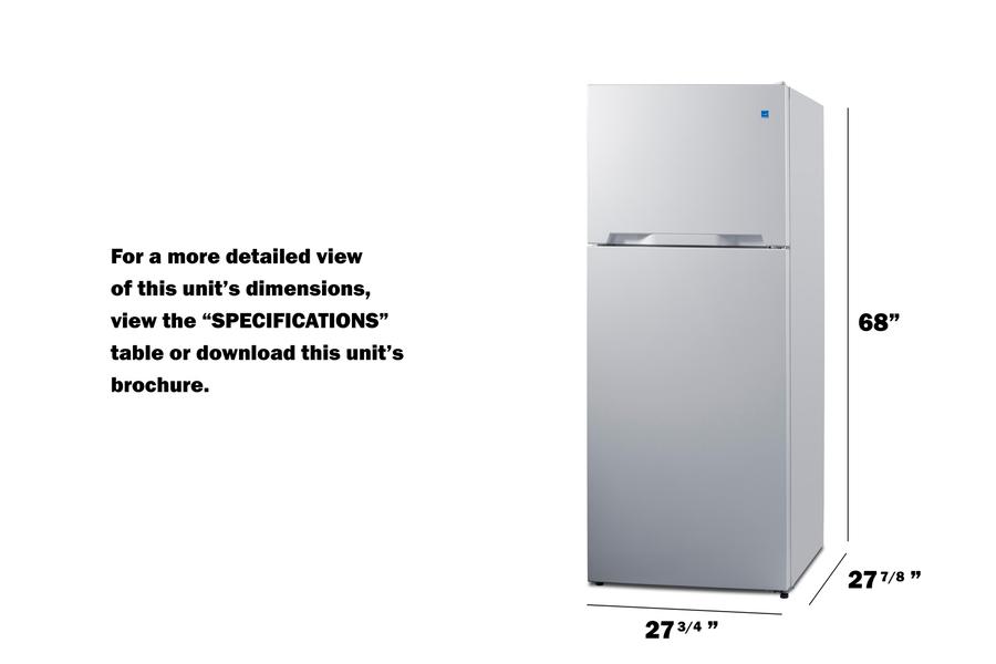 Summit CTR151W 28" Wide Top-Mount Refrigerator-Freezer