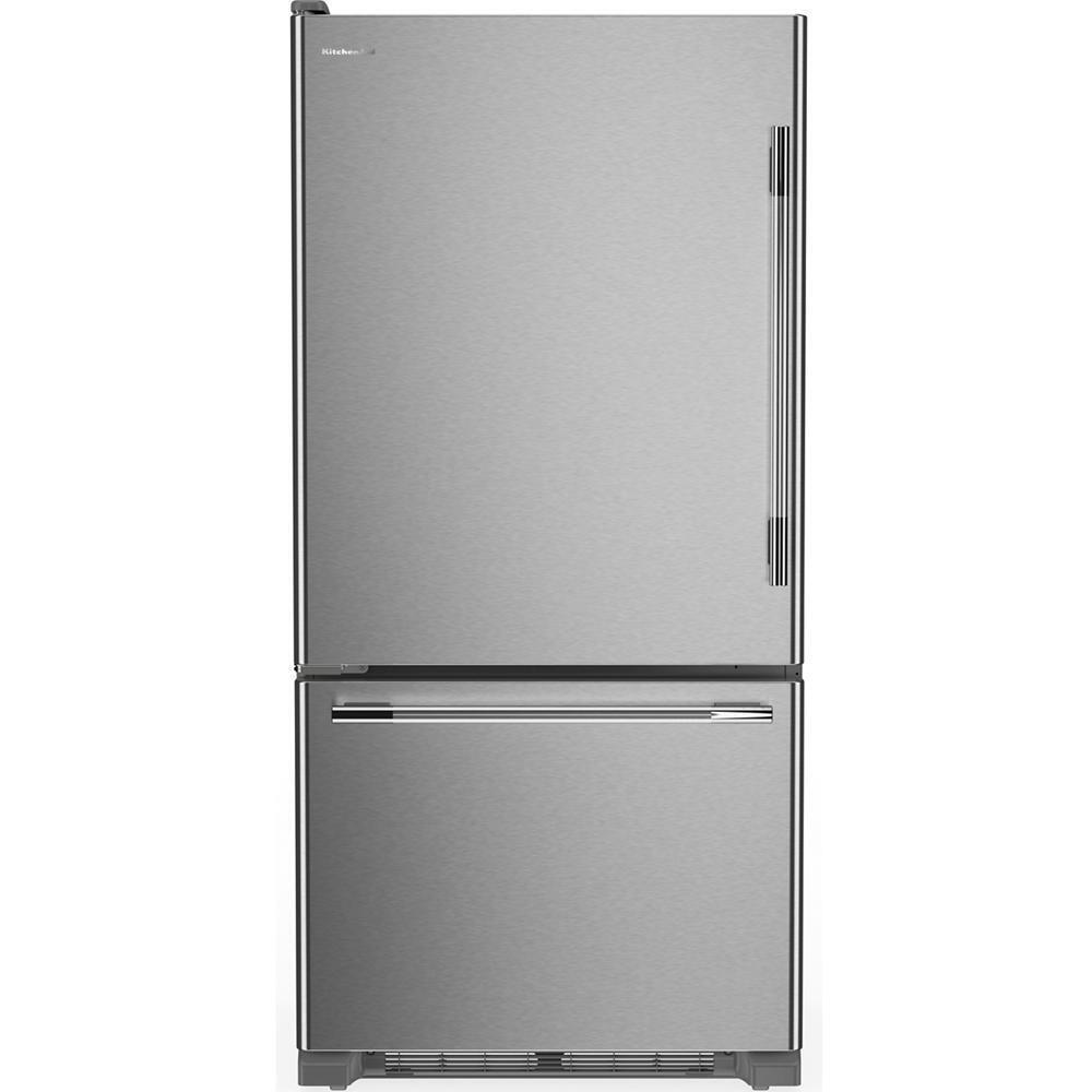 Kitchenaid KRBL130SPS 19 Cu. Ft. 30-Inch Width Full Depth Non Dispense Bottom Mount Refrigerator
