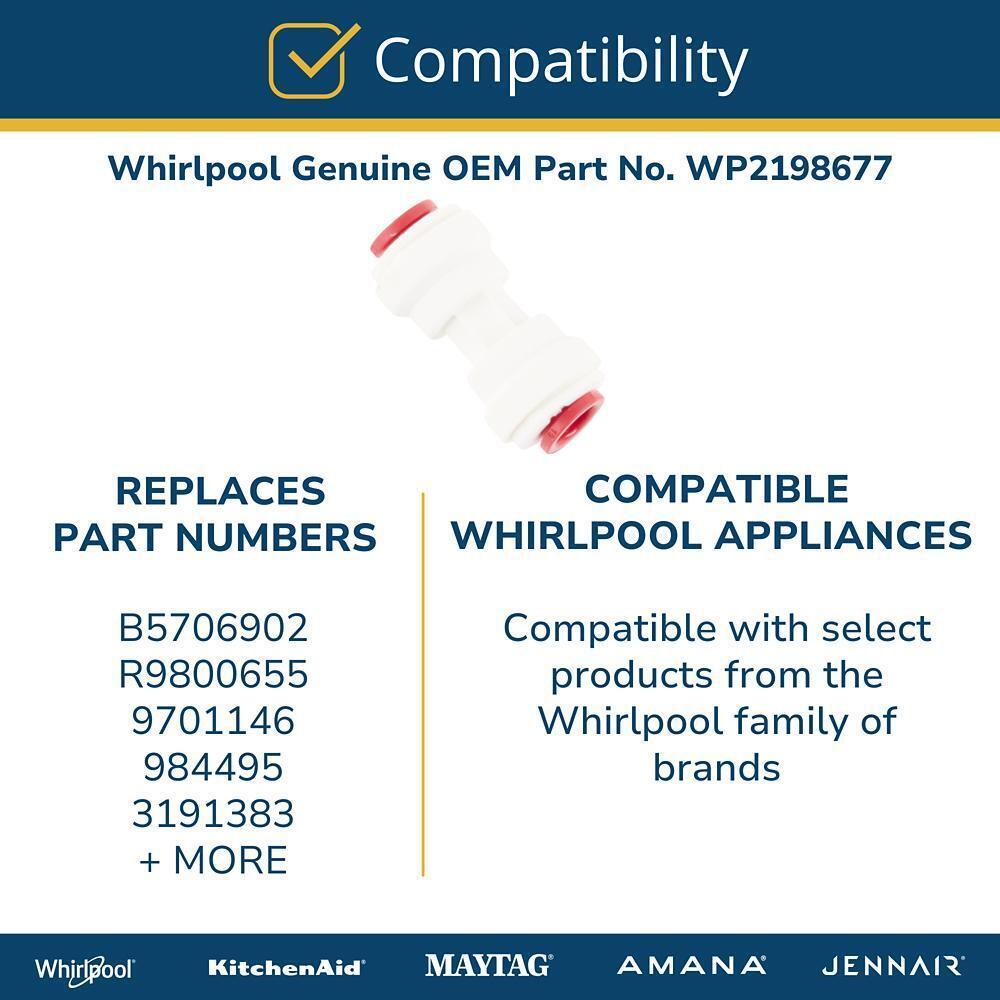 Jennair WP2198677 Whirlpool Wp2198677 Genuine Oem Refrigerator Water 1/4 In Pex Tube Fitting