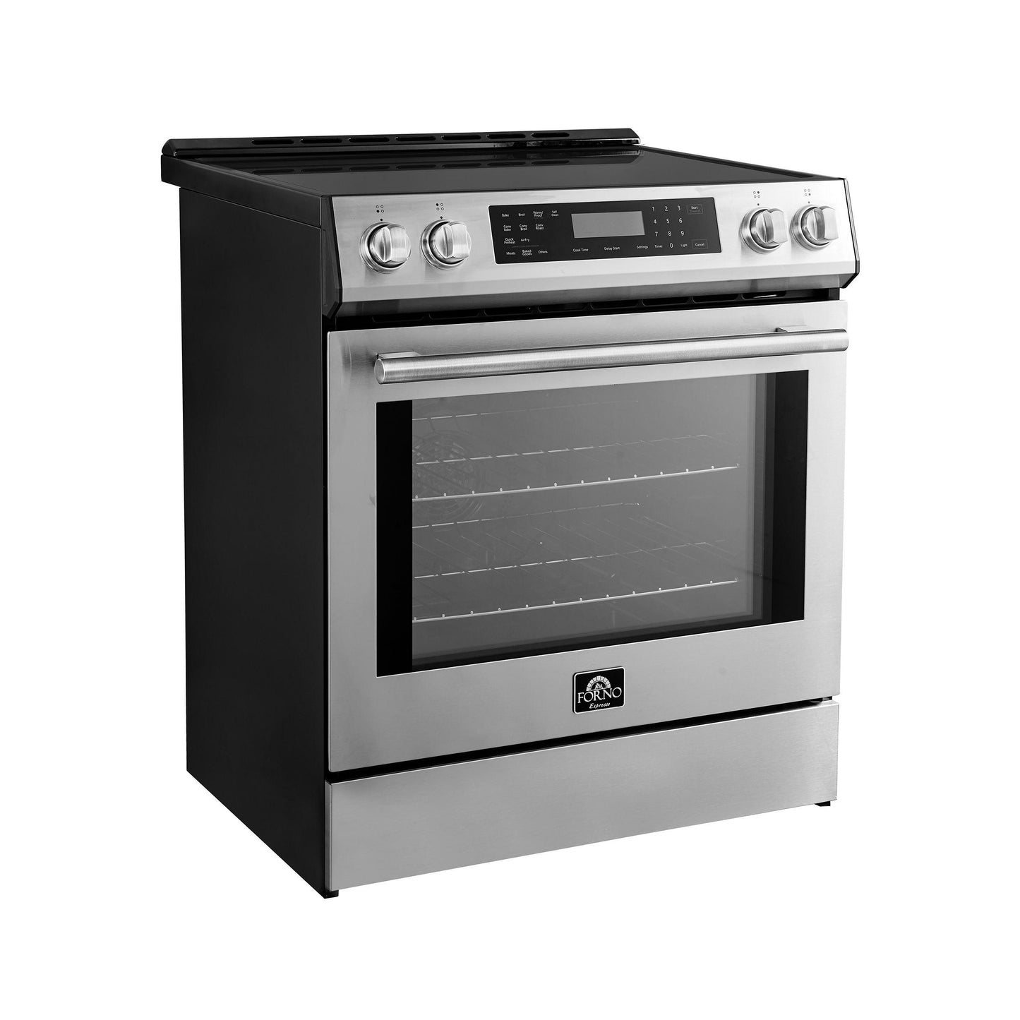 Forno FFSIN090530 Espresso Donatello 30-Inch Slide-In Induction Range Stainless-Steel