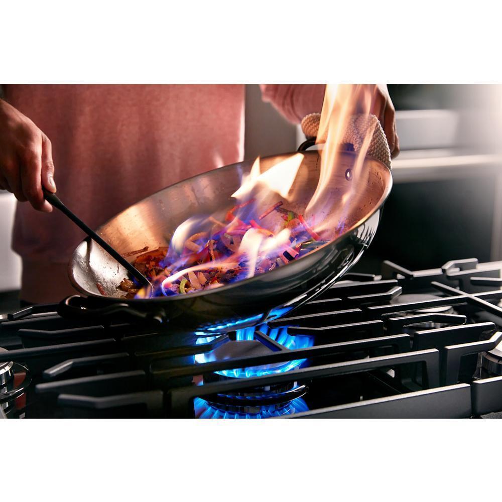 Kitchenaid KCGG536PBL 36" Gas-On-Glass Cooktop