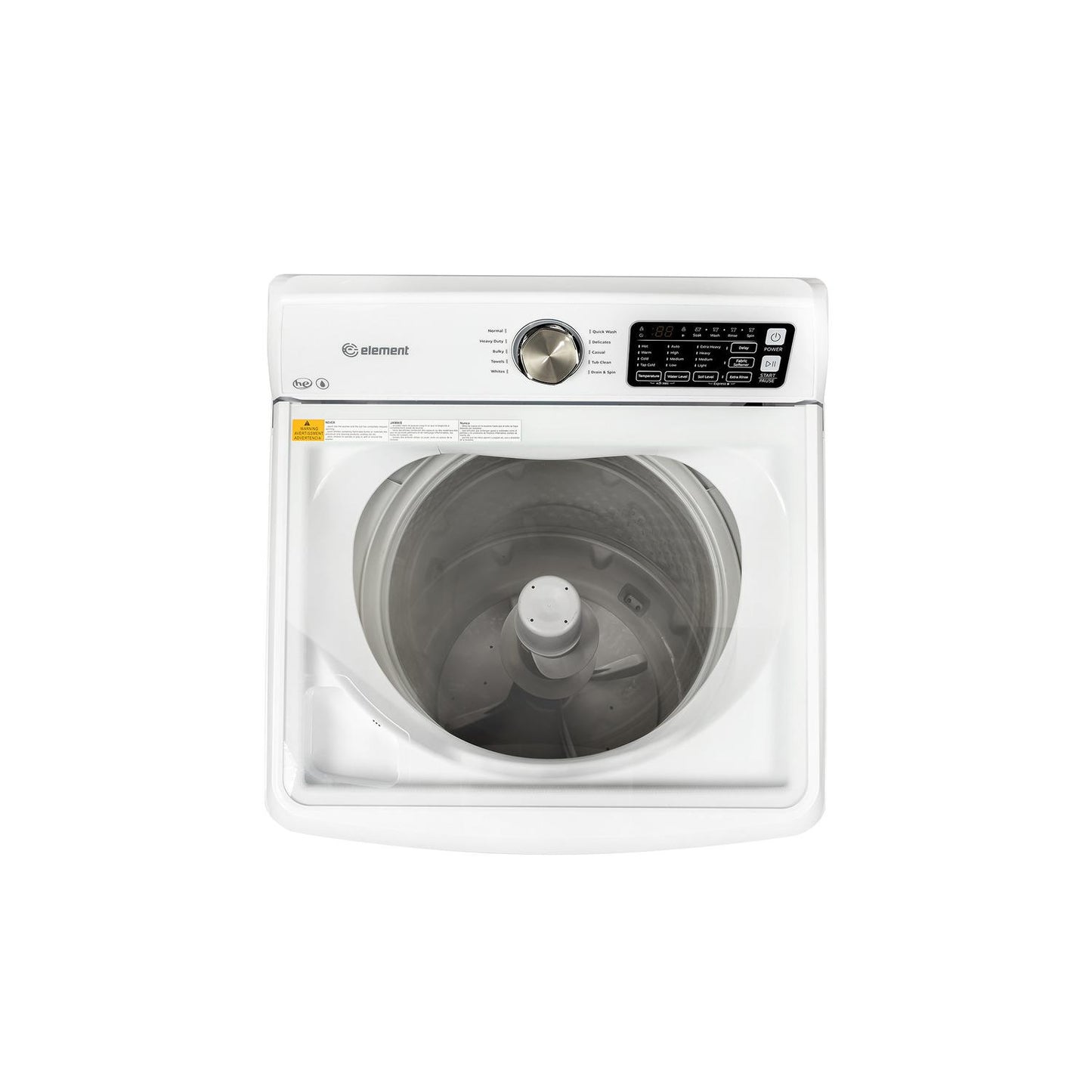 Element Appliance ETW4125CW Element Electronics 4.1 Cu. Ft. 25.8Inch Top Load Washing Machine - White (Etw4125Cw)