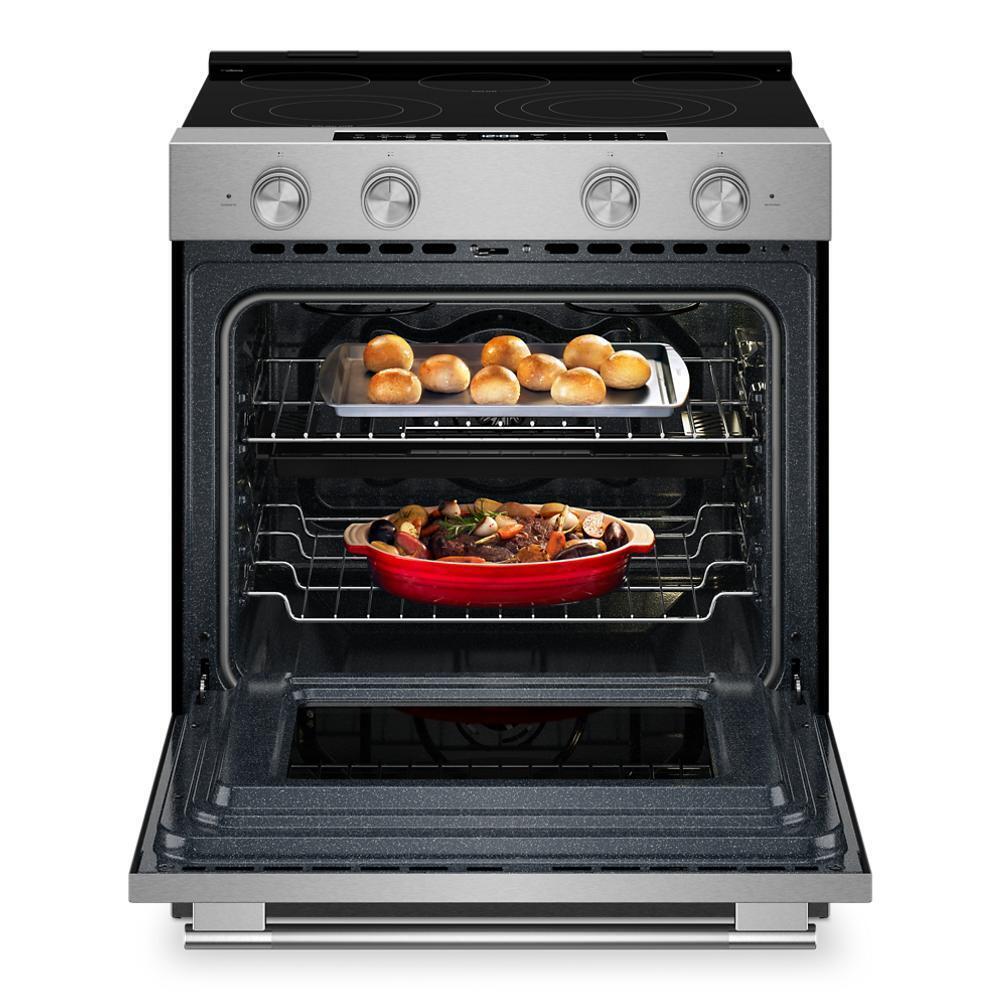 Kitchenaid KSES530SPS 5.3 Cu. Ft. Smart Slide-In Electric Range With Two Even-Heat™ Hyper Elements And Convection Cooking Modes