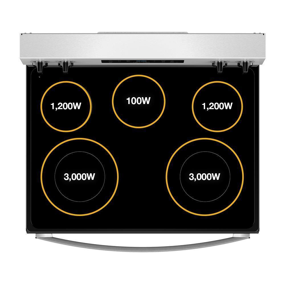 Whirlpool WFES3330RB 30-Inch Electric Range With Steam Clean