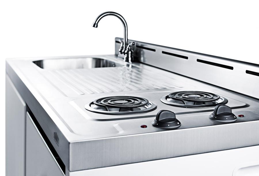 Summit C48ELNR 48" Wide All-In-One Kitchenette (Refrigerator Not Included)