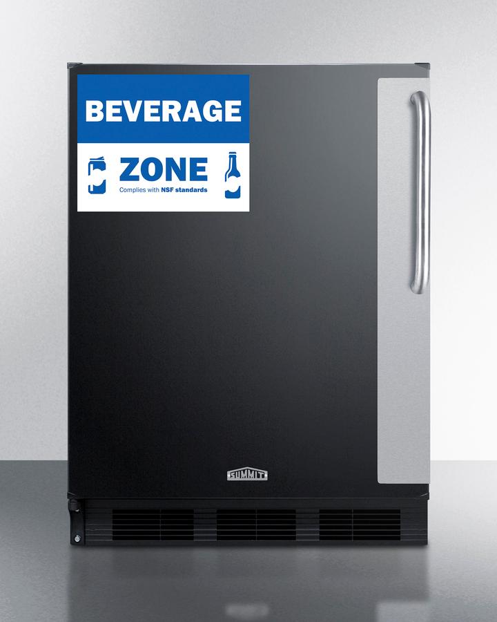 Summit FF6BK7BZLHD 24" Wide All-Refrigerator