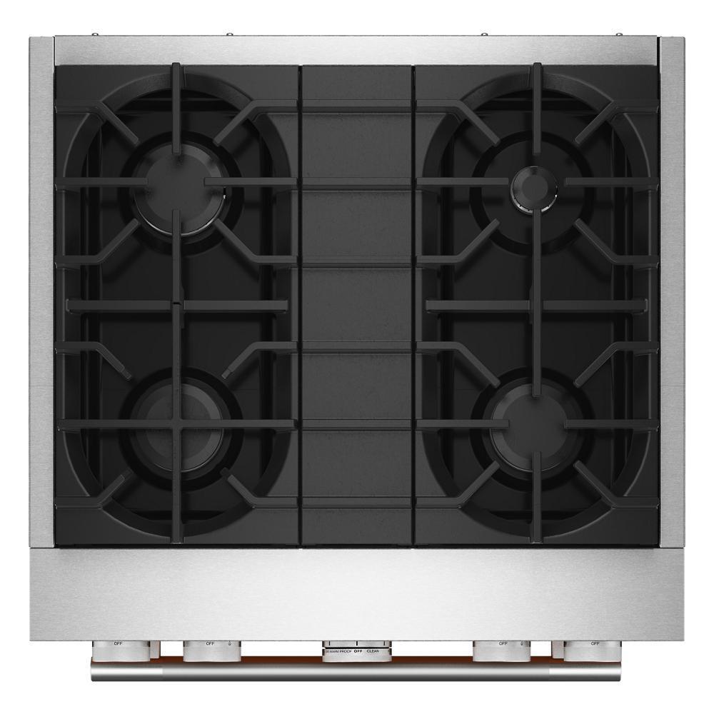 Kitchenaid KFDS930SWF 30-Inch 4 Burner Commercial-Style Dual Fuel Range With No Preheat Air Fry Mode