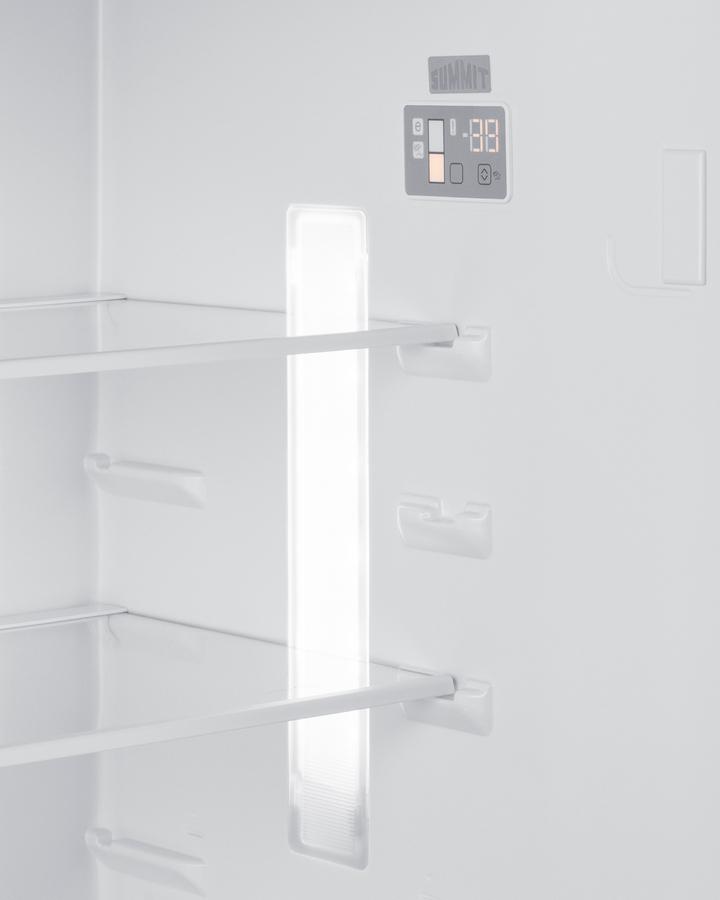 Summit FF1514SSIM 28" Wide Top Mount Refrigerator-Freezer With Icemaker