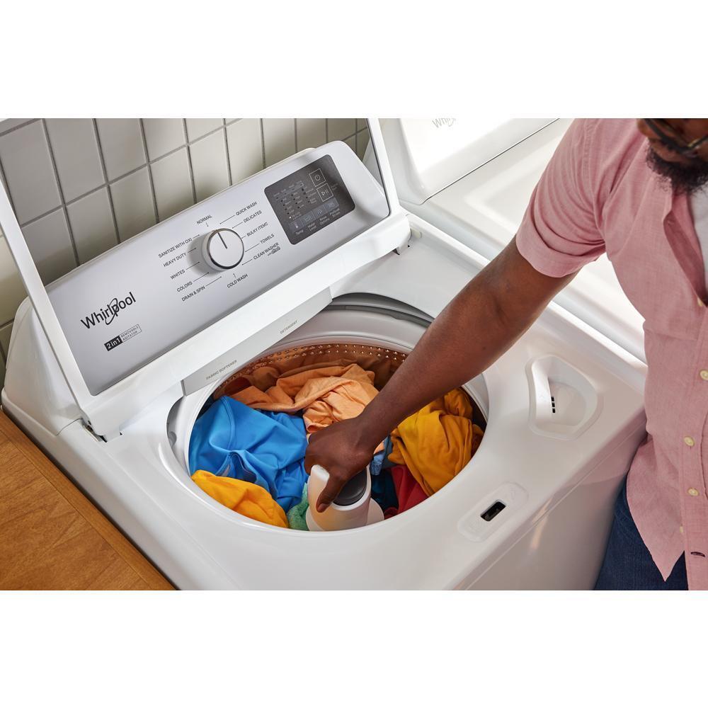 Whirlpool WTW4307SW 4.2-4.3 Cu. Ft. Whirlpool® Top Load Washer With 2-In-1 Removable Agitator And Soft Close Glass Lid