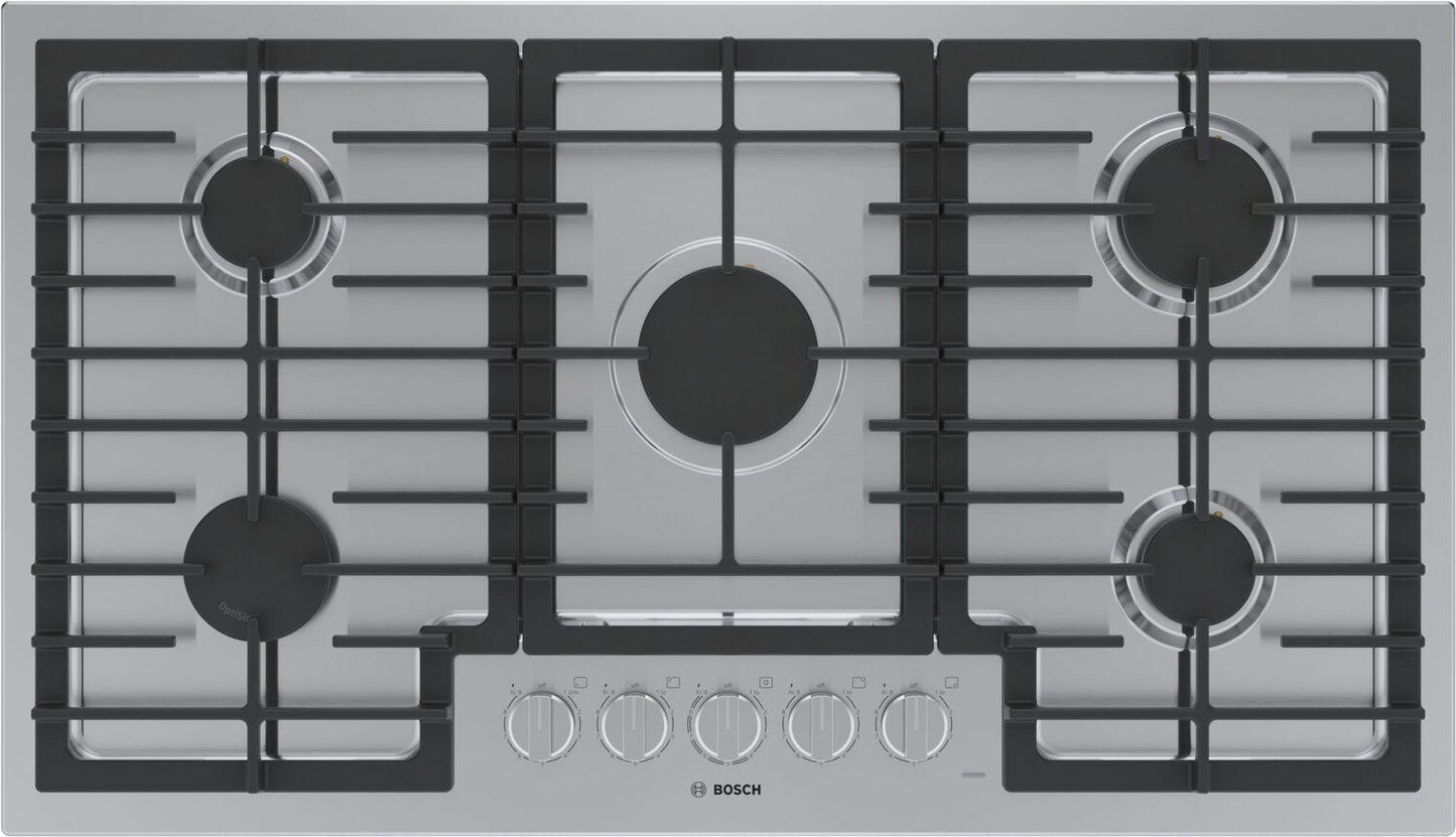 Bosch NGM5659UC 500 Series Gas Cooktop 36" Stainless Steel Ngm5659Uc