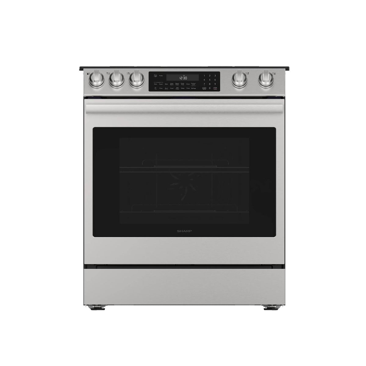 Sharp SSR3074SNS 30 In. 5 Burner 6.3 Cu. Ft. Slide-In Electric Range With Convection