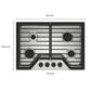 Whirlpool WCGK3030PS 30-Inch Gas Cooktop With Speedheat™ Burners