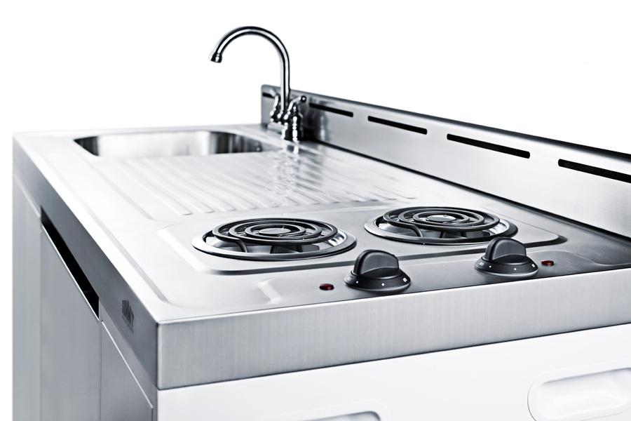 Summit C60ELNR 60" Wide All-In-One Kitchenette (Refrigerator Not Included)