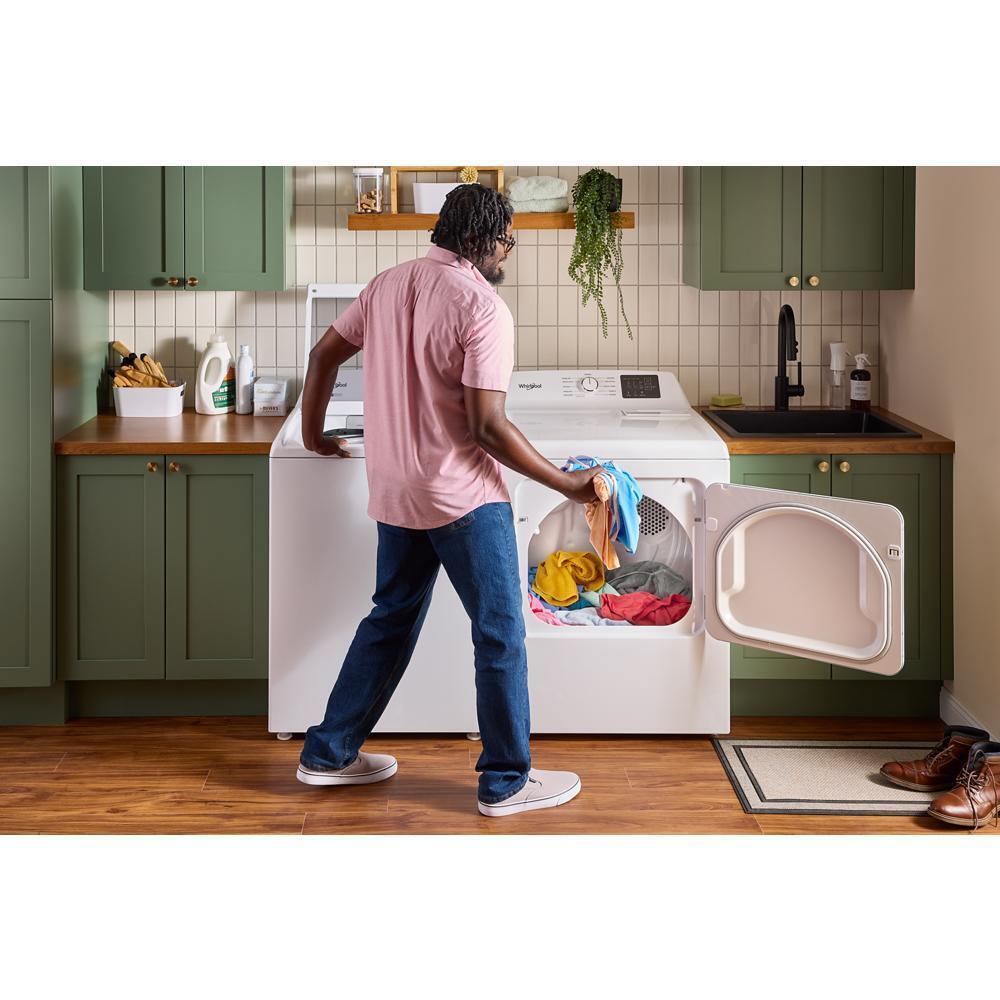 Whirlpool WED4105LSW 7.0 Cu. Ft. Electric Long Vent Dryer With Autosensing - Vented Top Load Matching