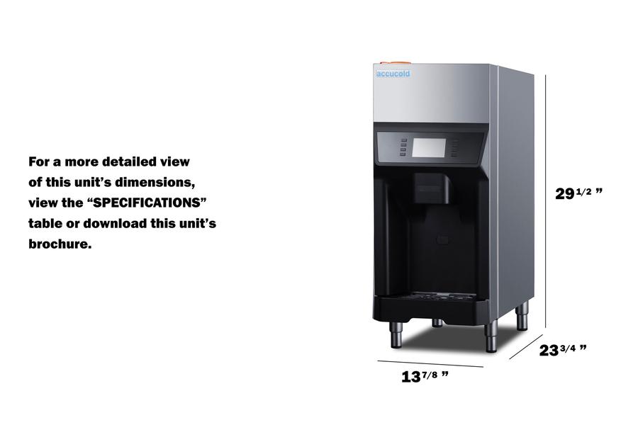 Summit AIWD220FLTR 220 Lb. Ice + Water Dispenser