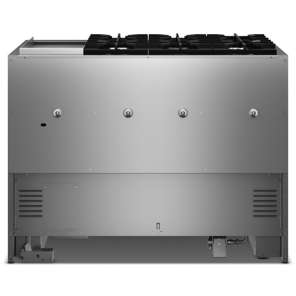 Kitchenaid KFDD948SAG 48-Inch 6 Burner Commercial-Style Dual Fuel Range With Griddle