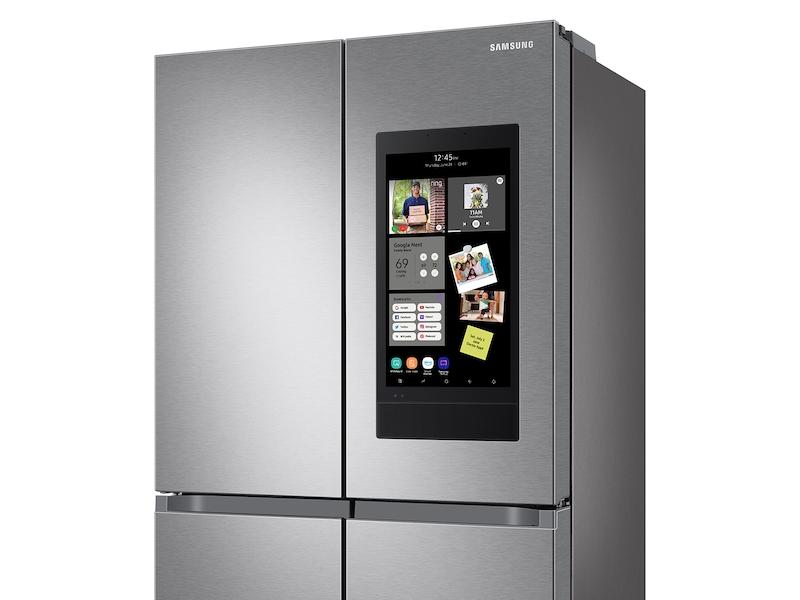 Samsung RF23A9771SRAA 23 Cu. Ft. Smart Counter Depth 4-Door Flex&#8482; Refrigerator With Family Hub&#8482; And Beverage Center In Stainless Steel
