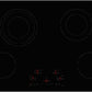 Bertazzoni PE244CER 24 Ceran Touch Control Cooktop 4 Heating Zones Nero