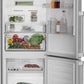 Blomberg Appliances BRFB1045SS 24In Counter Depth 11.43 Cuft Bottom Freezer Fridge With Full Frost Free, Stainless Steel