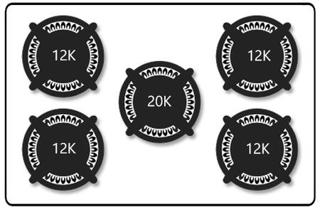 Fisher & Paykel CDV3365L Gas Cooktop, 36", Lpg