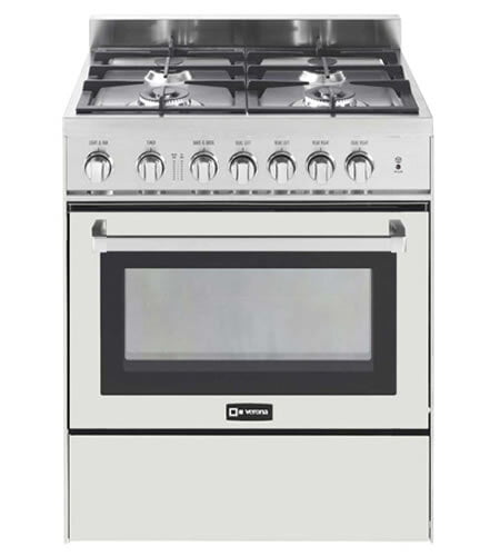 Verona VEFSGG304NW White 30" Gas Range