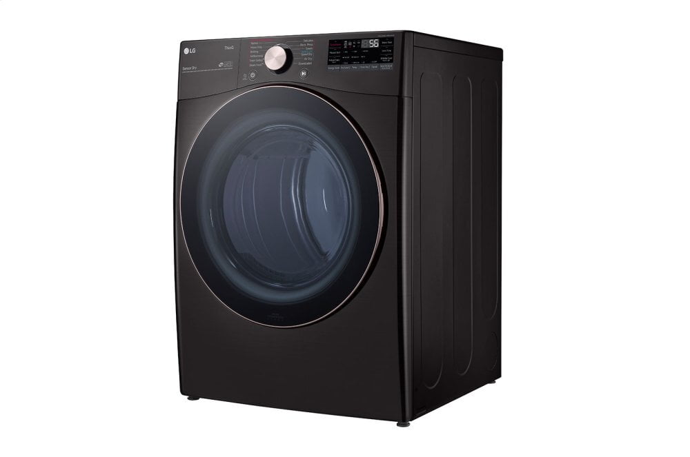 Lg DLEX4000B 7.4 Cu. Ft. Ultra Large Capacity Smart Wi-Fi Enabled Front Load Electric Dryer With Turbosteam&#8482; And Built-In Intelligence