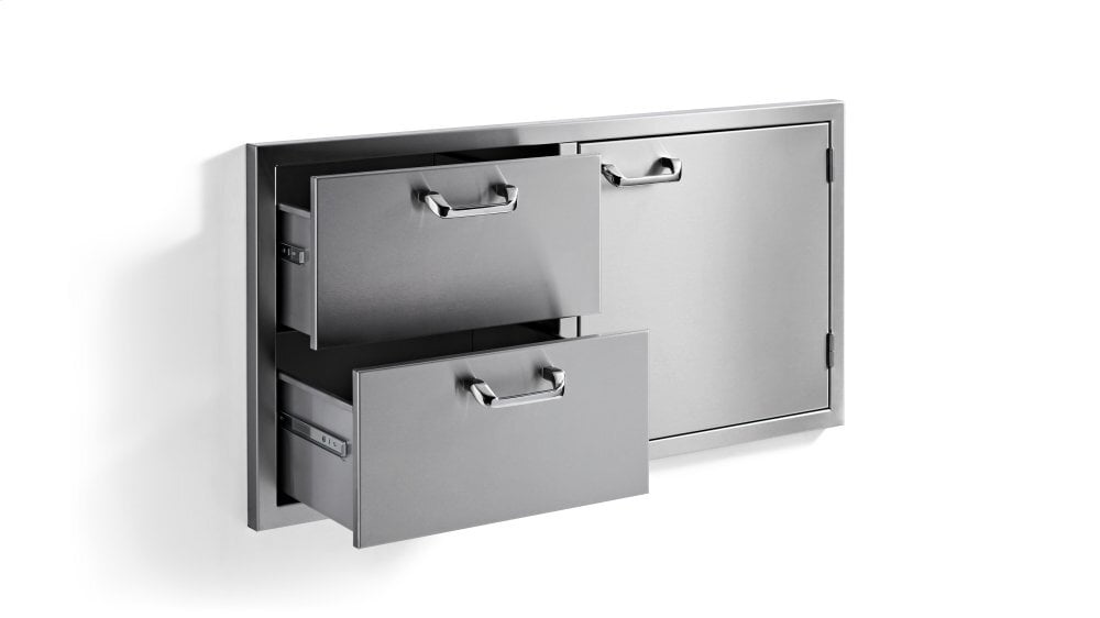 Lynx LSA742 42" Storage Door & Double Drawer Combo - Sedona By Lynx Series