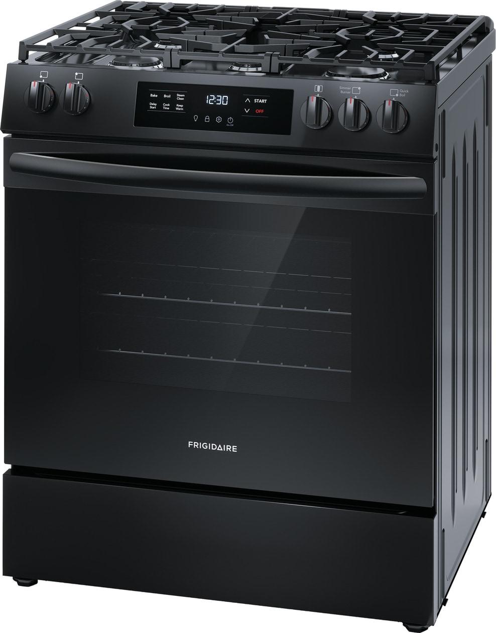 Frigidaire FCFG3062AB Frigidaire 30" Front Control Gas Range With Quick Boil