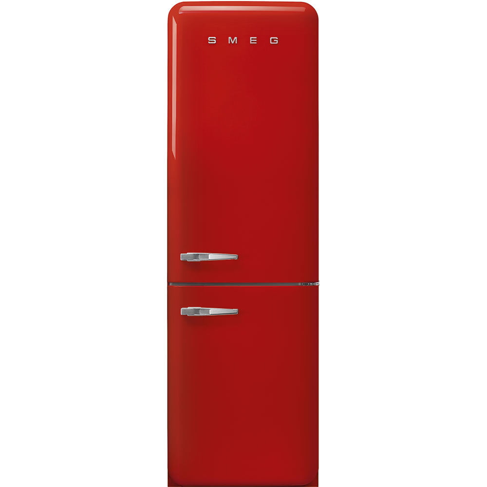 Smeg FAB32URRD3 '50S Style No Frost' Fridge-Freezer, Red, Right Hand Hinge, 60 Cm (Approx 24")