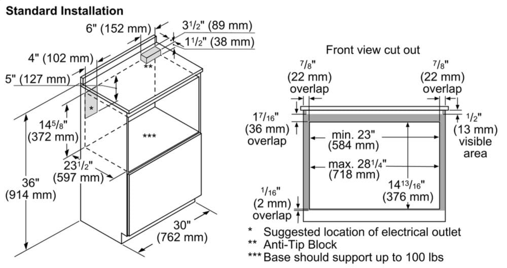 Thermador MD30WS 30-Inch Built-In Microdrawer® Microwave