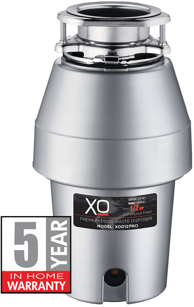 Xo Appliance XOD12PRO 1/2 Hp Pro 3 Bolt Mount, Continuous Feed Disposal