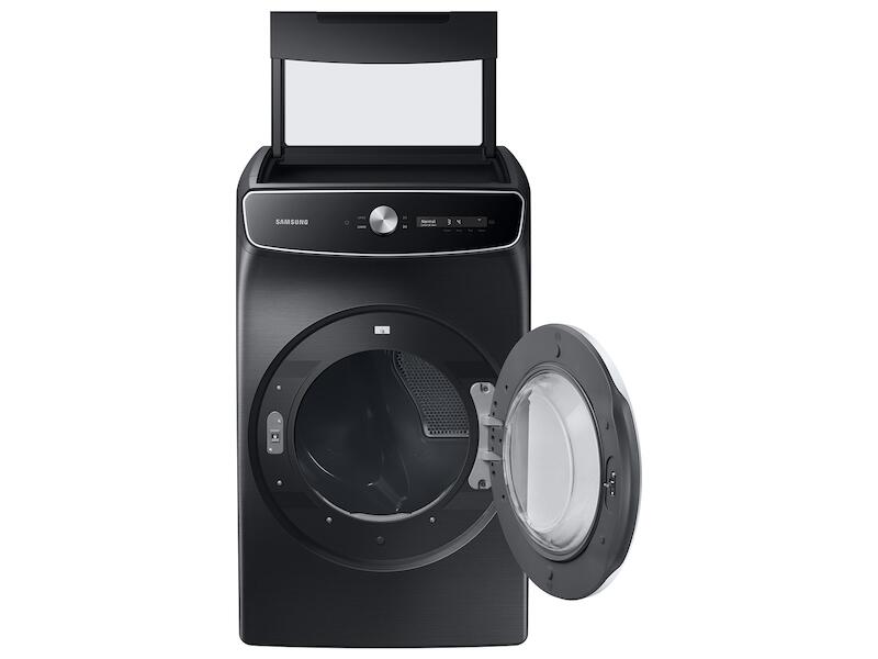 Samsung DVG60A9900V 7.5 Cu. Ft. Smart Dial Gas Dryer With Flexdry&#8482; And Super Speed Dry In Brushed Black