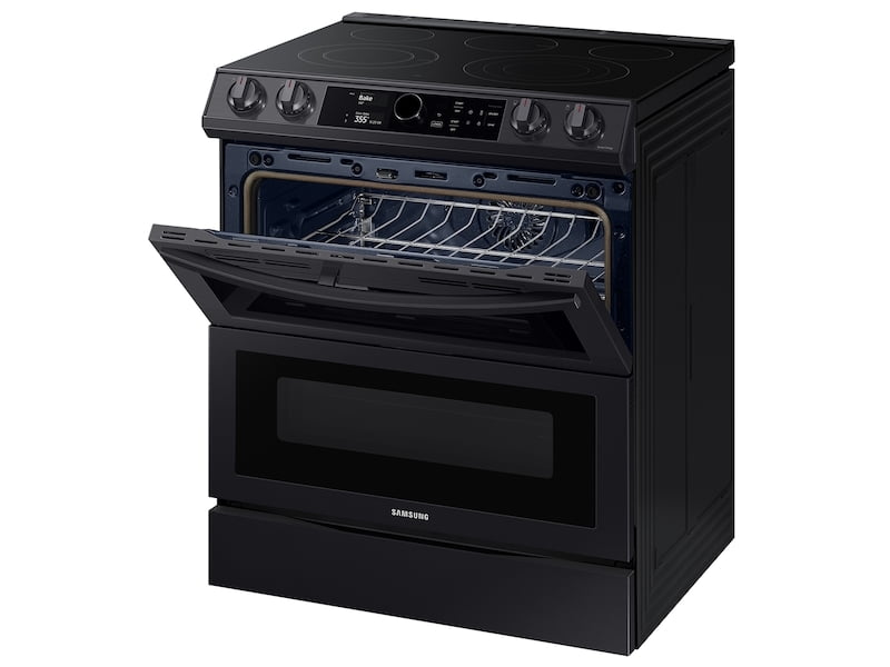 Samsung NE63T8751SG 6.3 Cu. Ft. Flex Duo™ Front Control Slide-In Electric Range With Smart Dial, Air Fry & Wi-Fi In Black Stainless Steel
