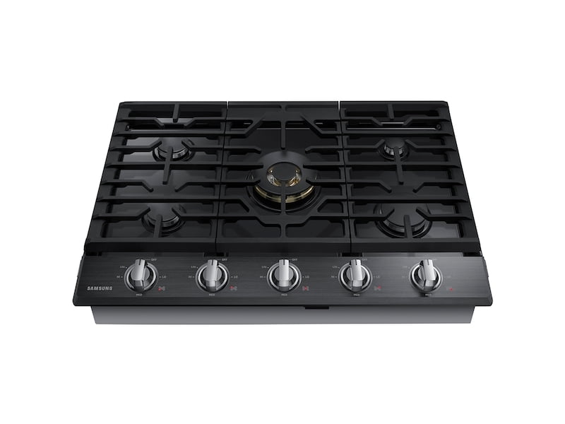 Samsung NA36N7755TG 36" Gas Cooktop With 22K Btu Dual Power Burner In Black Stainless Steel