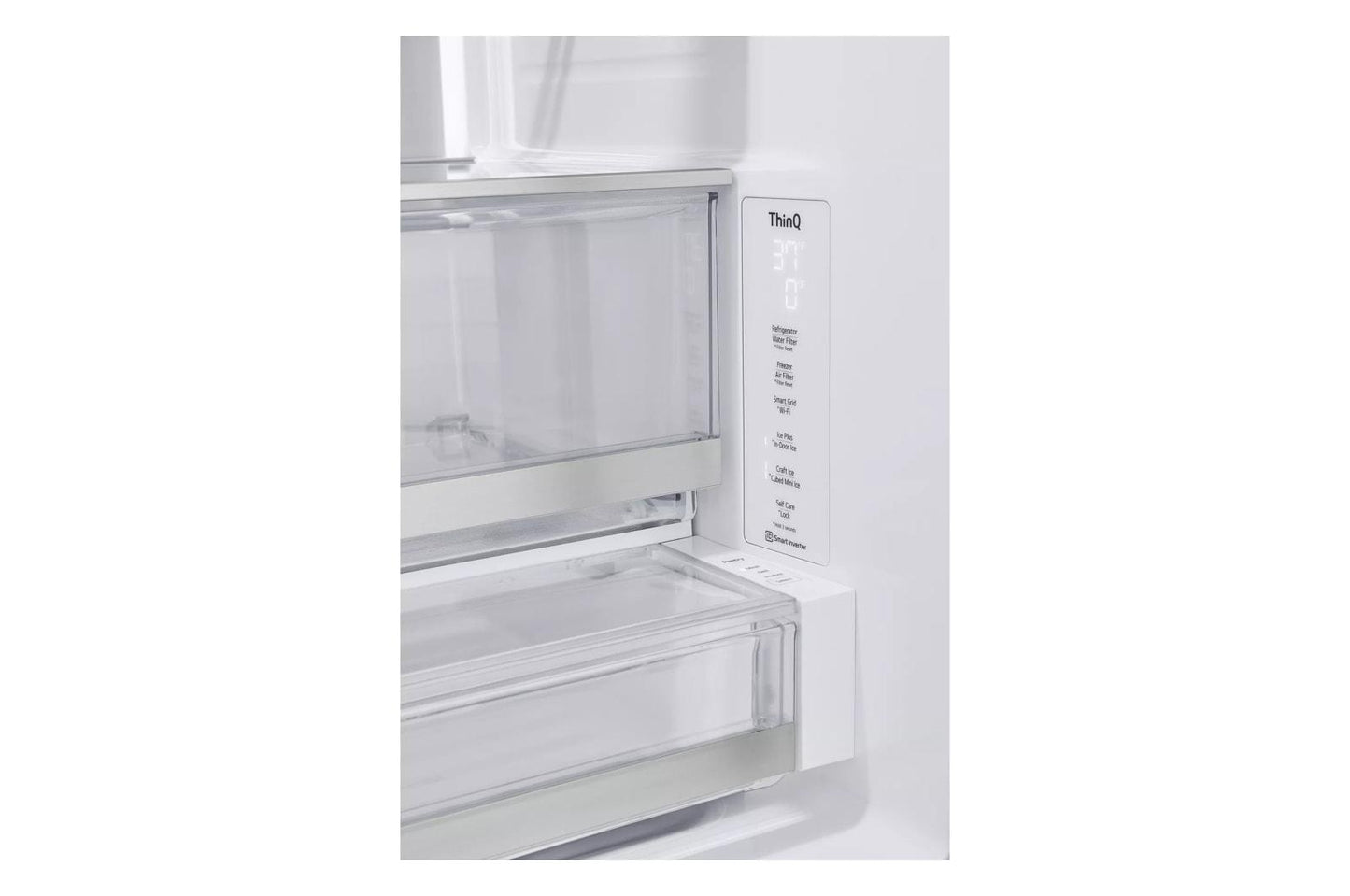 Lg LRYKS3106D 31 Cu. Ft. Smart Standard-Depth Max&#8482; French Door Refrigerator With Four Types Of Ice And Mirror Instaview®