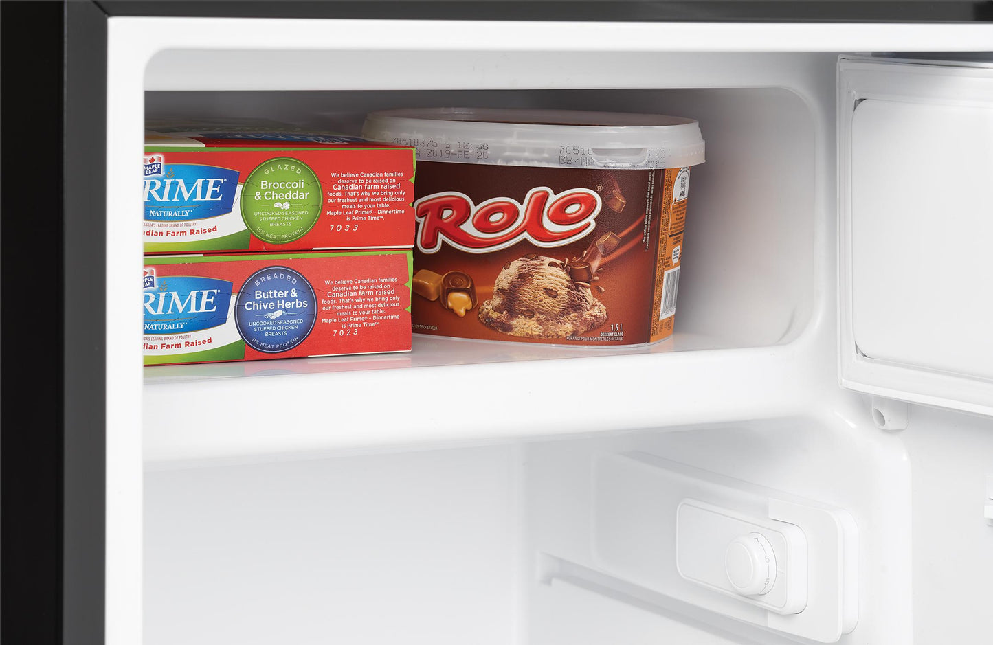 Danby DCR045B1BSLDB Danby 4.5 Cu. Ft. Compact Fridge With True Freezer In Stainless Steel