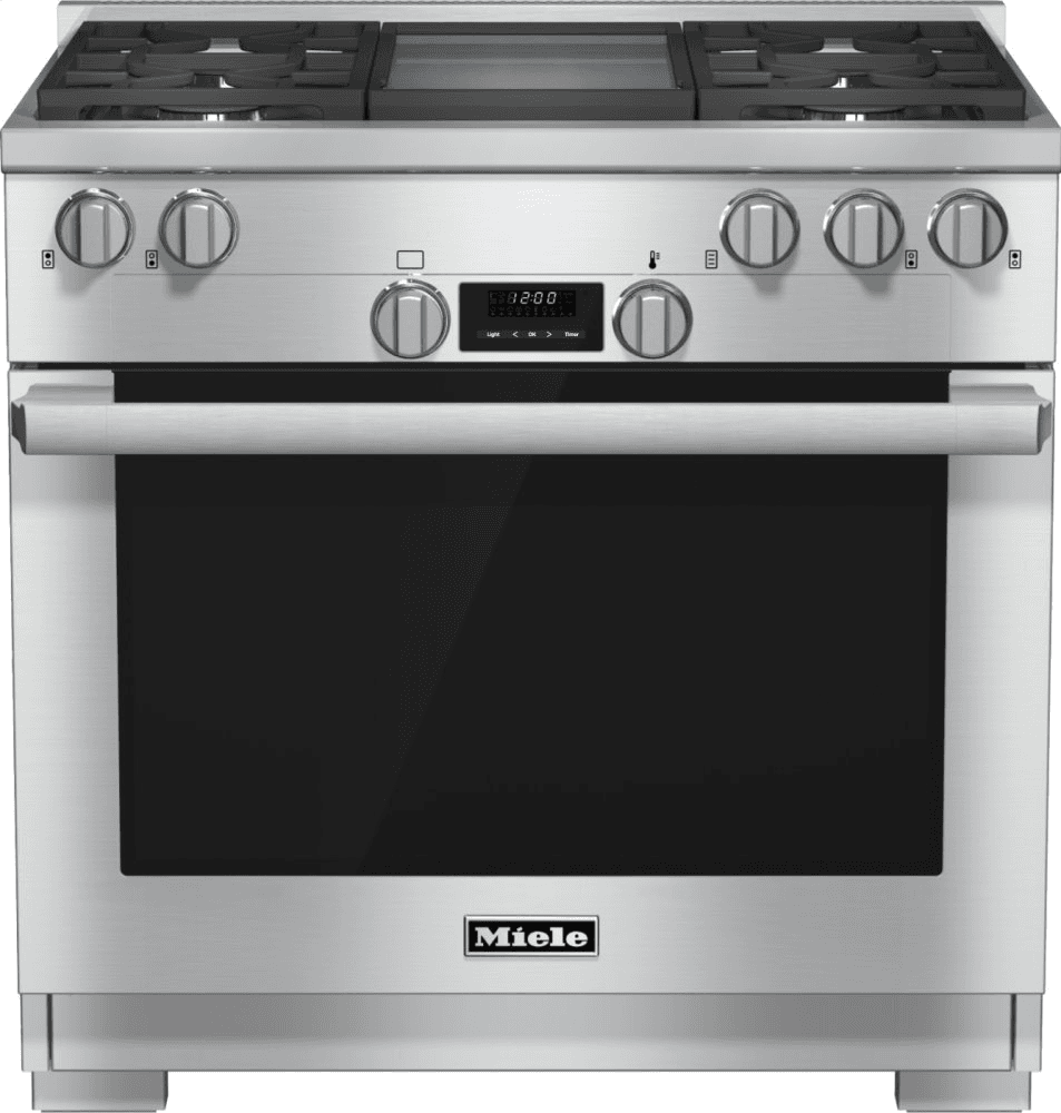 Miele HR11361LP 36 Inch Range All Gas With Directselect, Twin Convection Fans And M Pro Dual Stacked Burners