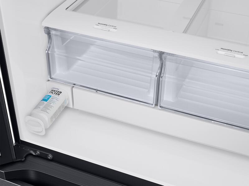 Samsung RF22A4121SG 22 Cu. Ft. Smart 3-Door French Door Refrigerator In Black Stainless Steel