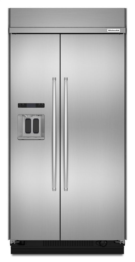 Kitchenaid KBSD608ESS Side By Side Built In Refrigerator Town Appliance