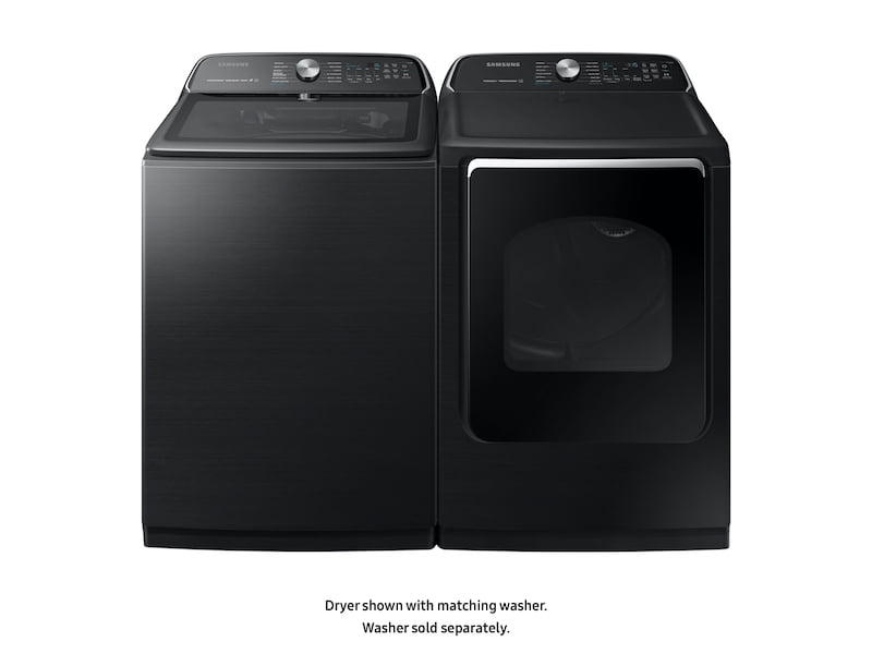 Samsung DVG54R7600V 7.4 Cu. Ft. Gas Dryer With Steam Sanitize+ In Black Stainless Steel