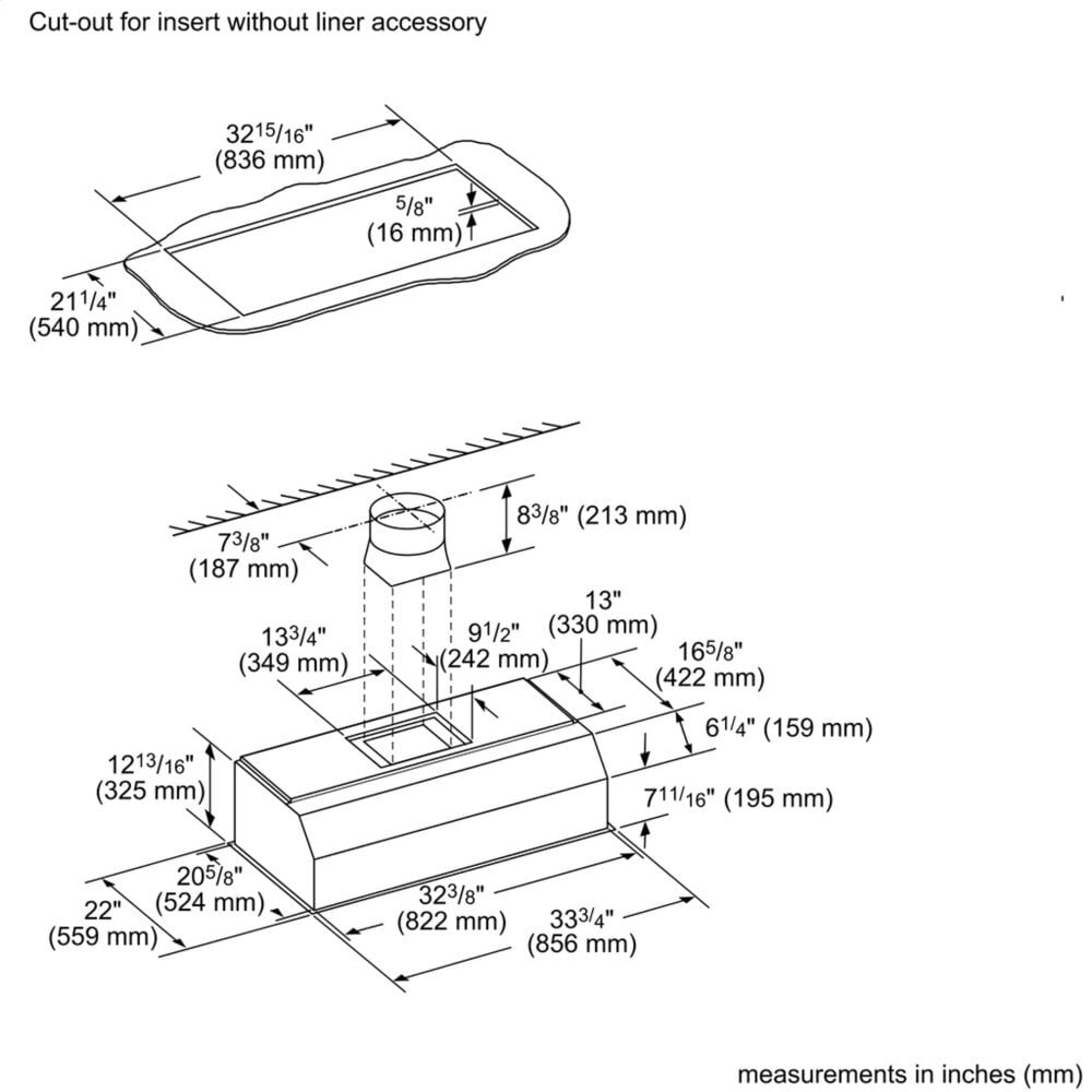Thermador VCIN36GWS 36-Inch Professional Custom Insert