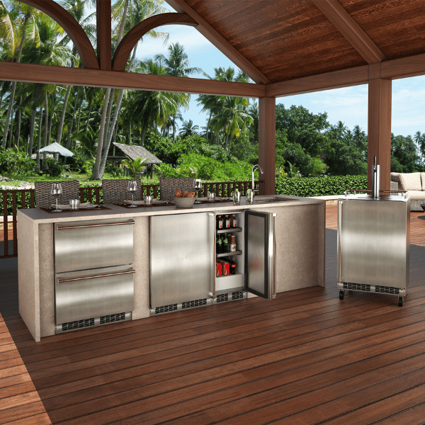 Marvel MODR224SS71A 24-In Outdoor Built-In Refrigerated Drawers With Door Style - Stainless Steel
