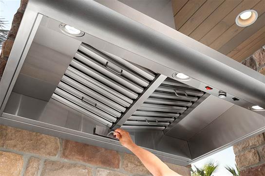 Best Range Hoods WPD39M42SB 42" Ss Pro-Style Range Hood With Extra Large Capture Designed For Outdoor Cooking In Covered Lanais, 1300 To 1650 Max Cfm