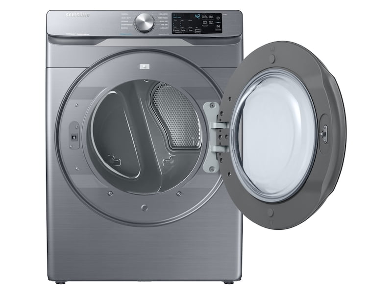 Samsung DVG45R6100P 7.5 Cu. Ft. Gas Dryer With Steam Sanitize+ In Platinum