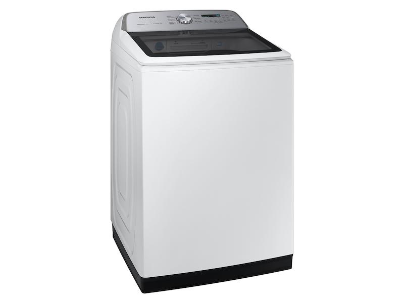 Samsung WA54CG7105AW 5.4 Cu. Ft. Extra-Large Capacity Smart Top Load Washer With Activewave&#8482; Agitator And Super Speed Wash In White